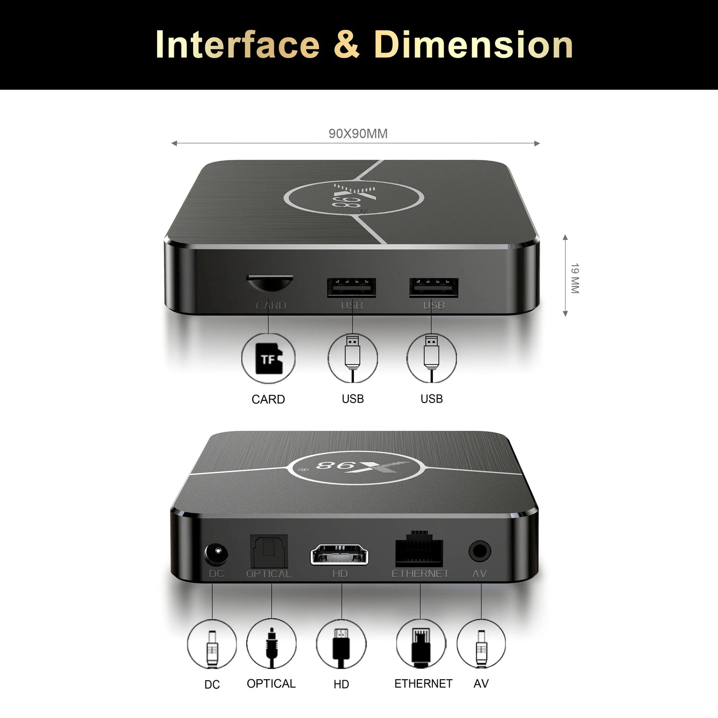 X98Plus TV Box Android 11.0 TV box 4G 32G 64G Set Top Box AV1 BT 2.4G 5G Wifi 4K HDR Video Media Player X98 Plus Amlogic S905W2