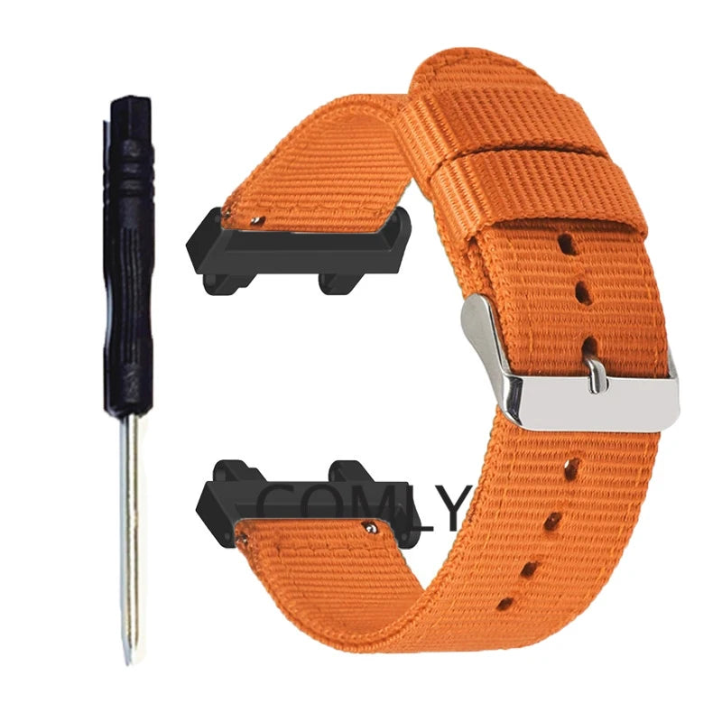 For Amazfit Active EDGE Strap Smart Watch Nylon Canvas Sports Bracelet Women men Screen Protector Accessories