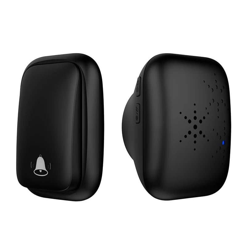 Lunzo No Battery Self Powered Wireless Doorbell US/UK/EU Plug 38 Ringtones Outdoor Waterproof 150m Range Kinetic Door Bell