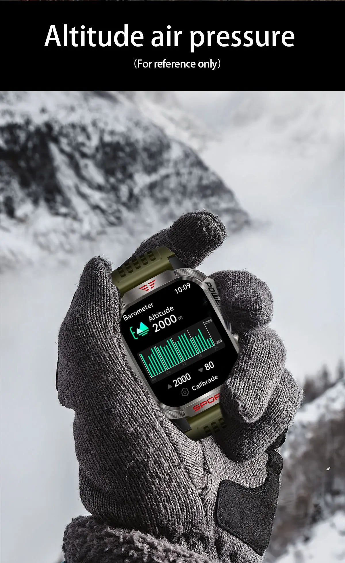 New Military Sports Smartwatch Men Flashlight Compass Altitude Pressure Fitness Waterproof Bluetooth Talk Check Bill Smartwatch