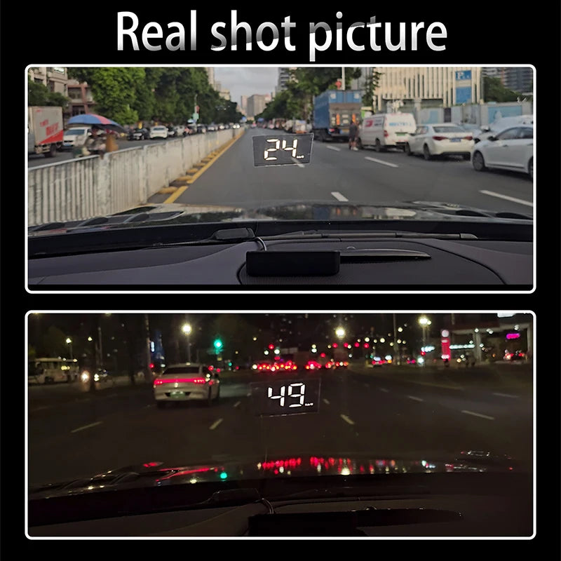 Xiaomi New Car Speedometer HUD Head Up Display Digital Speed Mete GPS Compass Multifunctional Automatic Car Windshield Projector