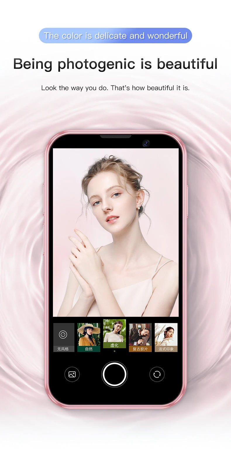 NEW SERVO 16SE Mini 3G Cute Smart Phone Android System 2 SIM Cards 3.0 inch Display Facial Unlock 2GB 16GB Small Card Smartphone