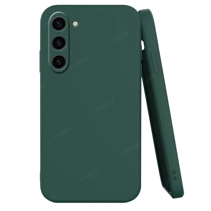 For Samsung S25 Case Cover Samsung Galaxy S25 Plus Capas Liquid Silicone Original TPU Shockproof Soft Fundas Samsung S25 Ultra