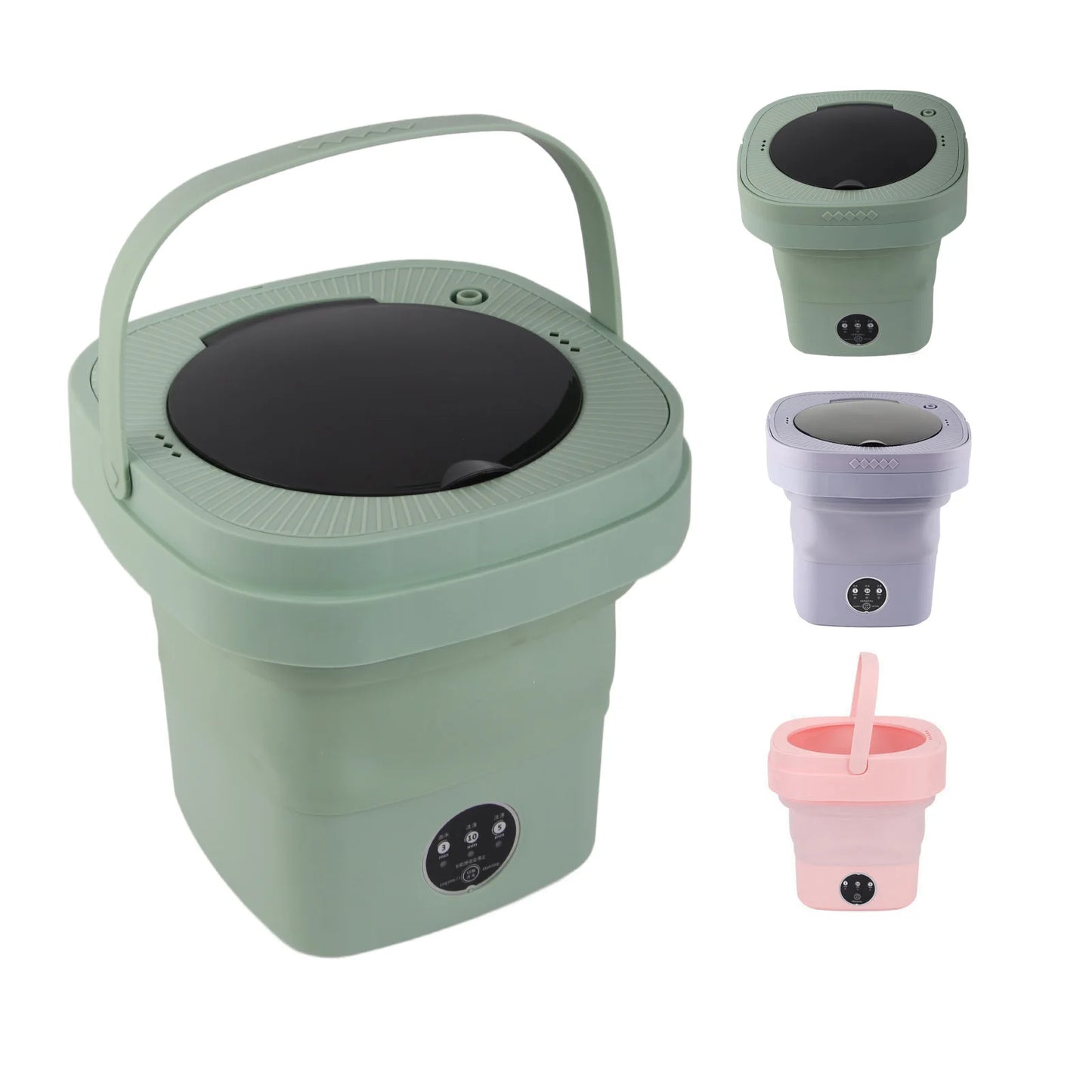 Foldable Washing Machine High Speed 6.5L Large Capacity Soft Semi Spin Drying