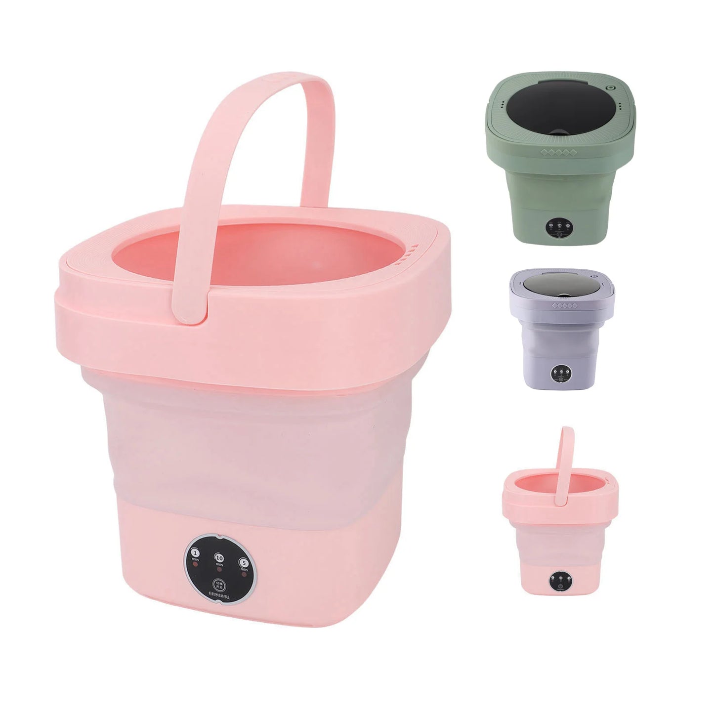 Foldable Washing Machine High Speed 6.5L Large Capacity Soft Semi Spin Drying