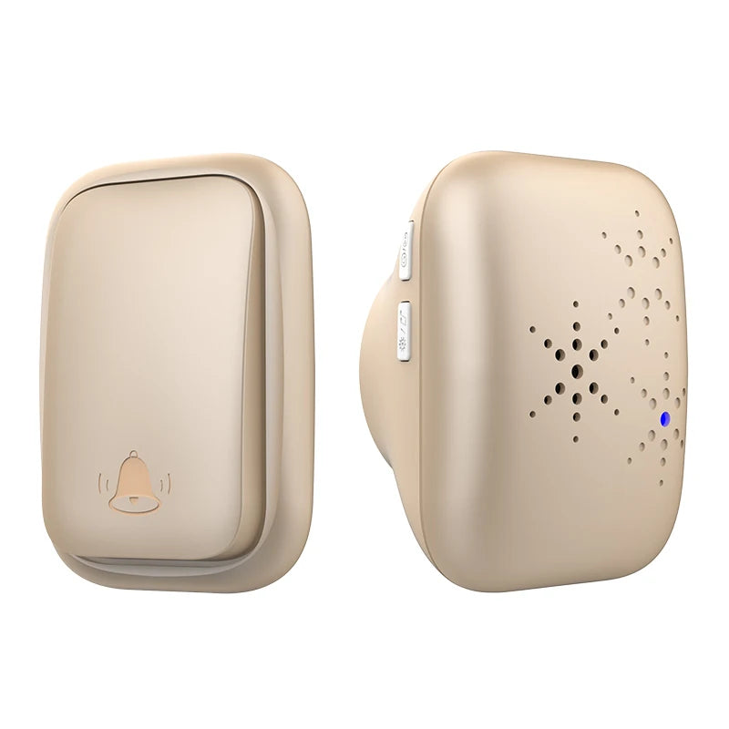 Lunzo No Battery Self Powered Wireless Doorbell US/UK/EU Plug 38 Ringtones Outdoor Waterproof 150m Range Kinetic Door Bell