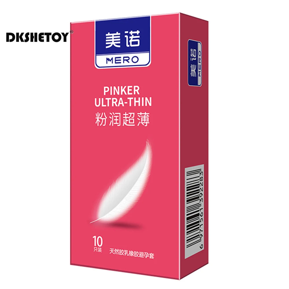 Sensitive Condoms For Men Ultra Thin Latex Rubber Penis Sleeve Romantic Screw Thread Ribs Dot Condom For Adult Men 18
