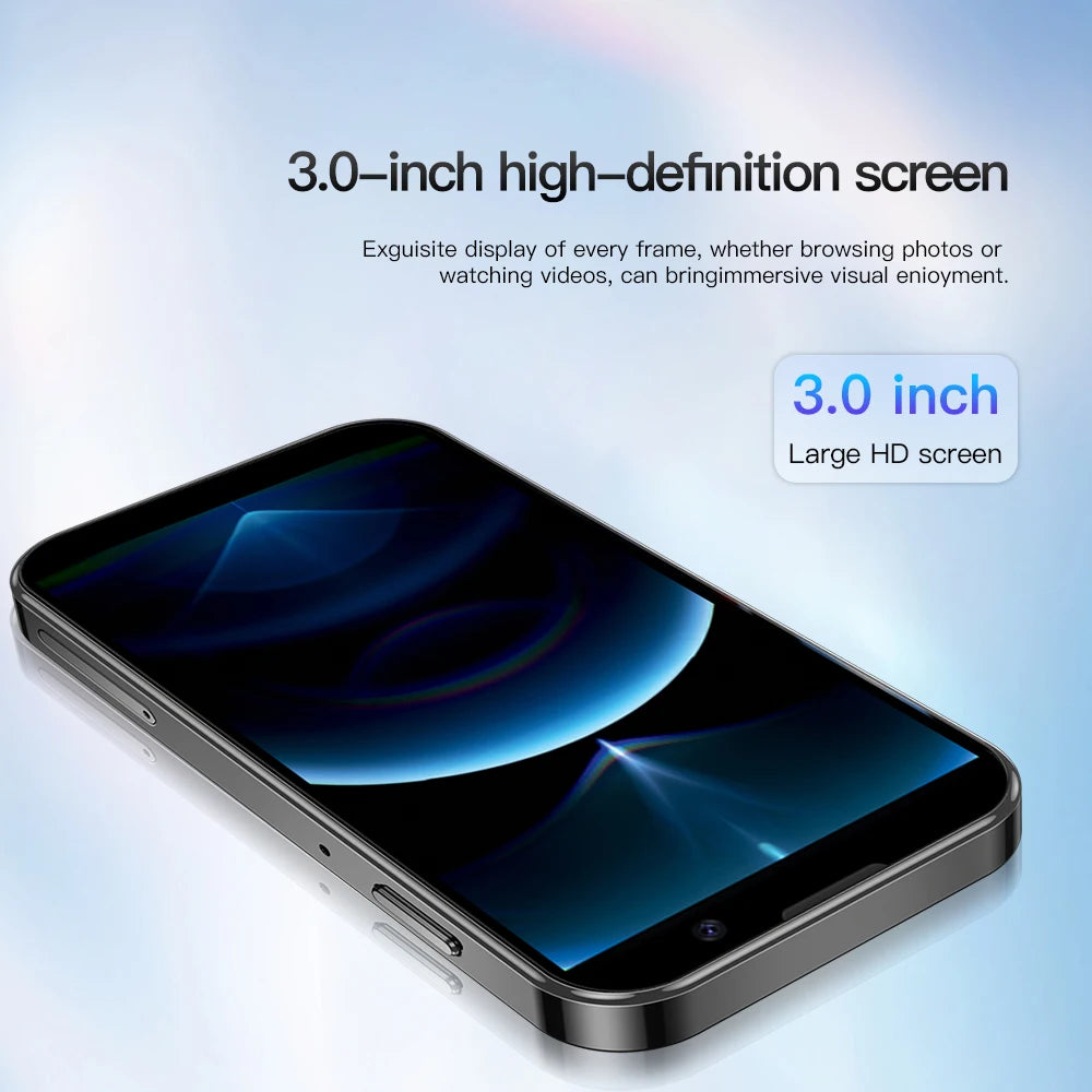 NEW SERVO 16SE Mini 3G Cute Smart Phone Android System 2 SIM Cards 3.0 inch Display Facial Unlock 2GB 16GB Small Card Smartphone