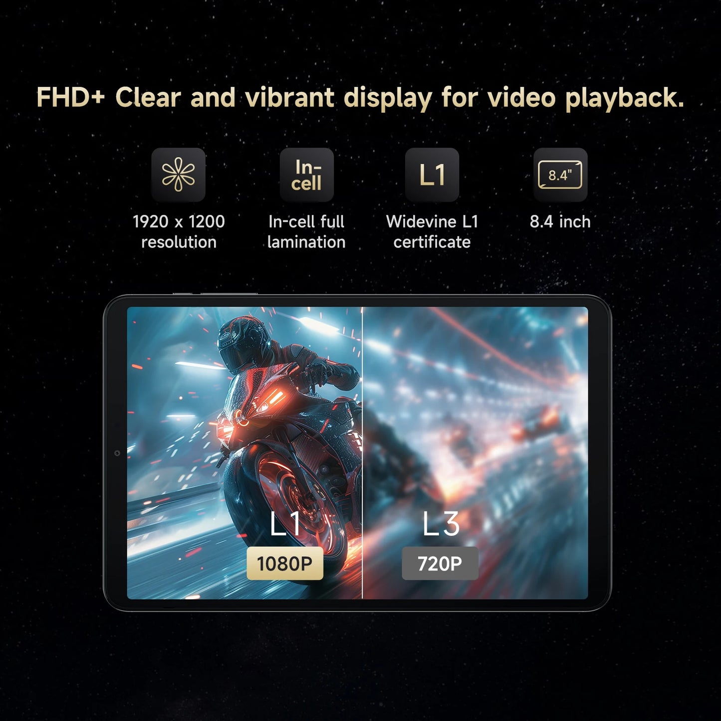 Alldocube iPlay60 Mini Turbo 8.4inch Snapdragon 6Gen 1 Tablet Android14 8GB+8GB virtual memory RAM+128GB ROM Widevine L1