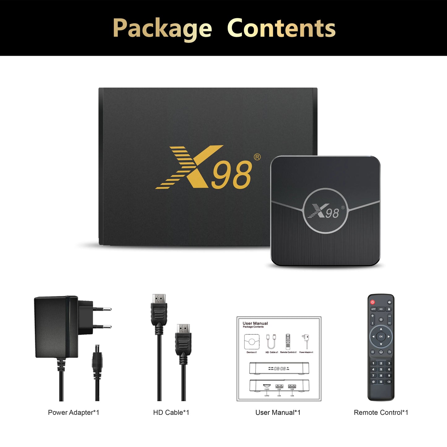 X98Plus TV Box Android 11.0 TV box 4G 32G 64G Set Top Box AV1 BT 2.4G 5G Wifi 4K HDR Video Media Player X98 Plus Amlogic S905W2