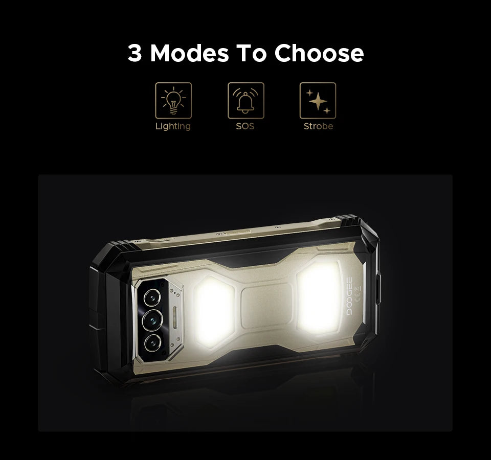 Global Version DOOGEE V Max S 5G Rugged Phone 24GB(8+16) 256GB 6.58" 120Hz 22000mAh Battery 108MP Camera Dual Camping Lights