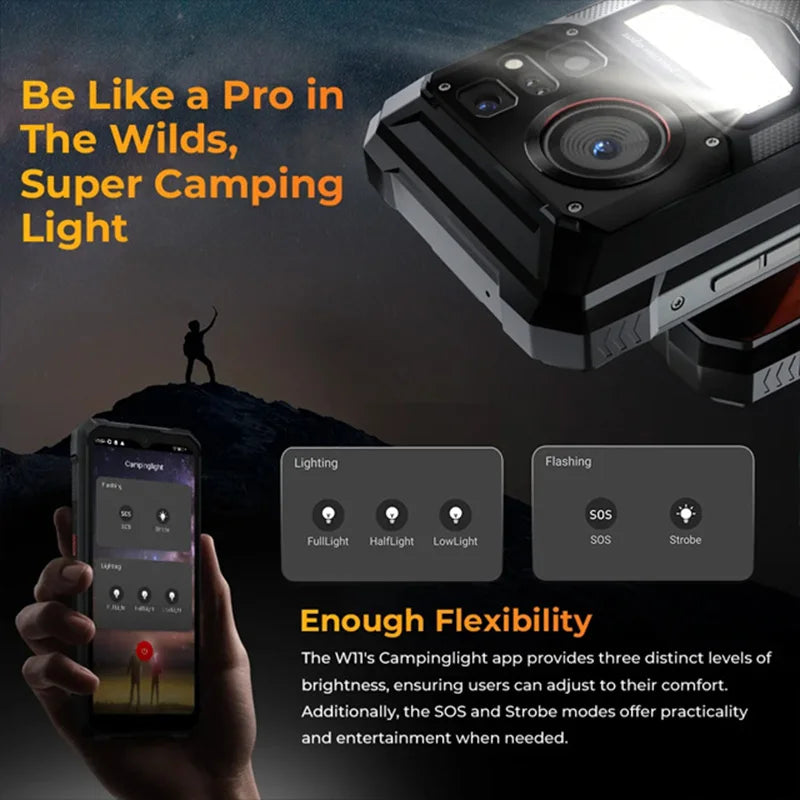 HOTWAV W11,12GB+256GB,Rugged,20800 мАч,280LM Flashlight,NFC,33W Fast Charging,24MP Night Camera,Global Version
