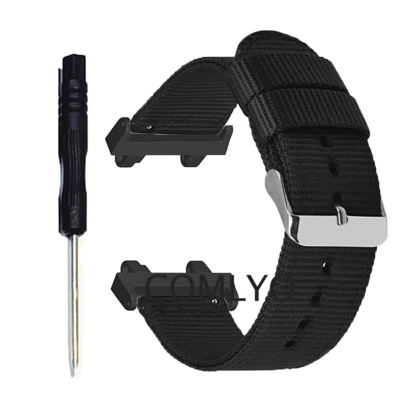 For Amazfit Active EDGE Strap Smart Watch Nylon Canvas Sports Bracelet Women men Screen Protector Accessories