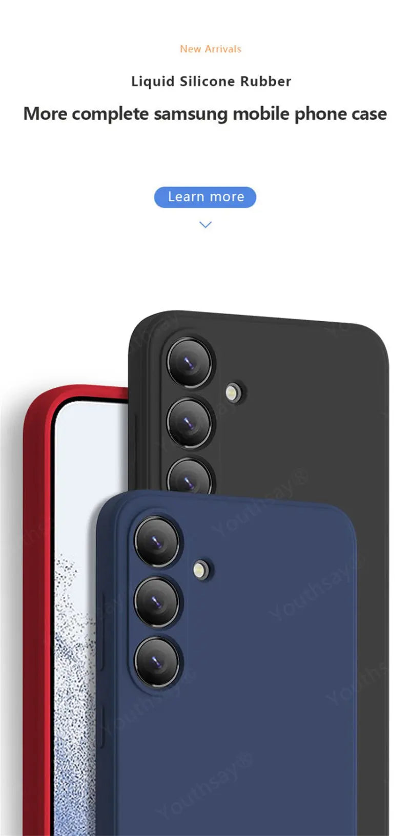 For Samsung Galaxy A36 Case Cover Samsung Galaxy A36 A06 A16 A15 A35 Funda Coque Soft Original Liquid Silicone Case Samsung A36