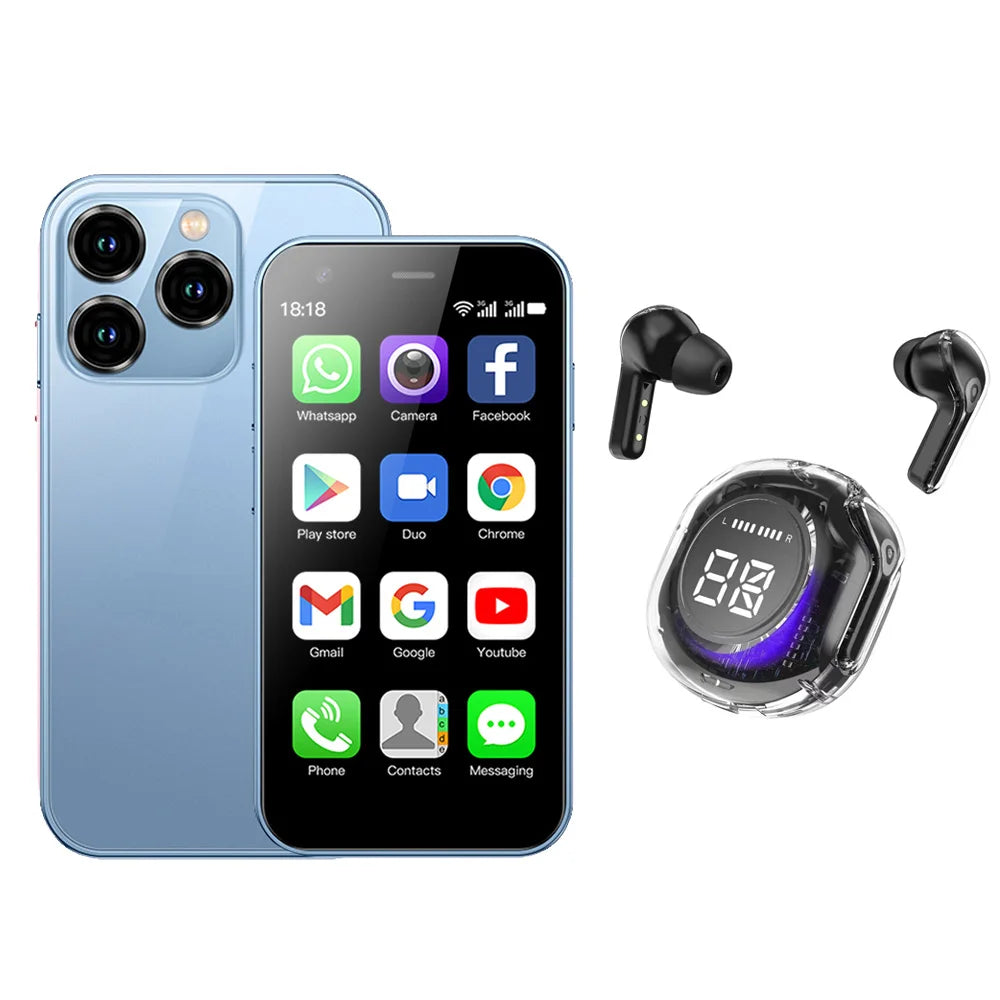 SERVO 15SE Small Smartphone 2 SIM WCDMA Android 8.1 RAM 2GB ROM 16GB GPS WIFI 3.0" Screen Mini Portable Mobile Phone Cheap Price