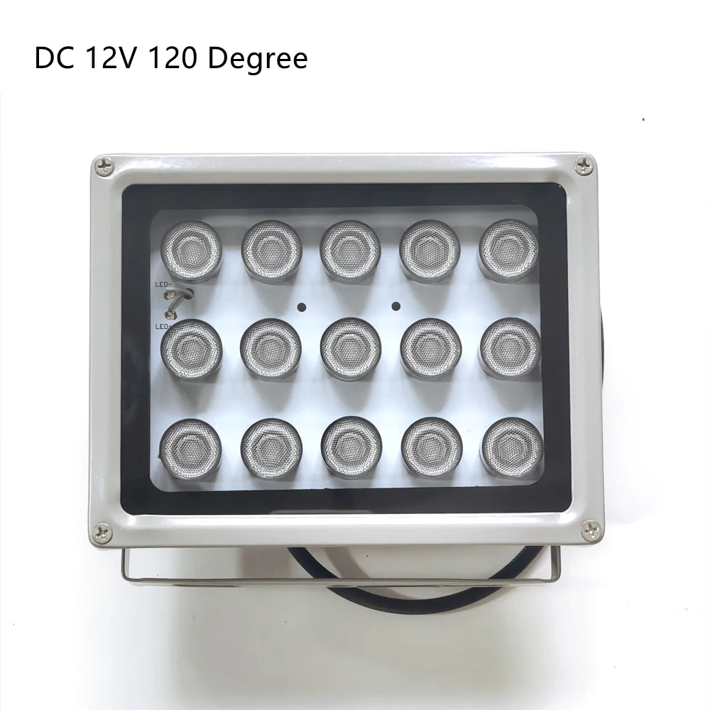 DC 12V IR distance 15 Leds IR Illuminators Infrared Light LED CCTV Camera Night-vision IR Fill Lamp for CCTV Security Camera