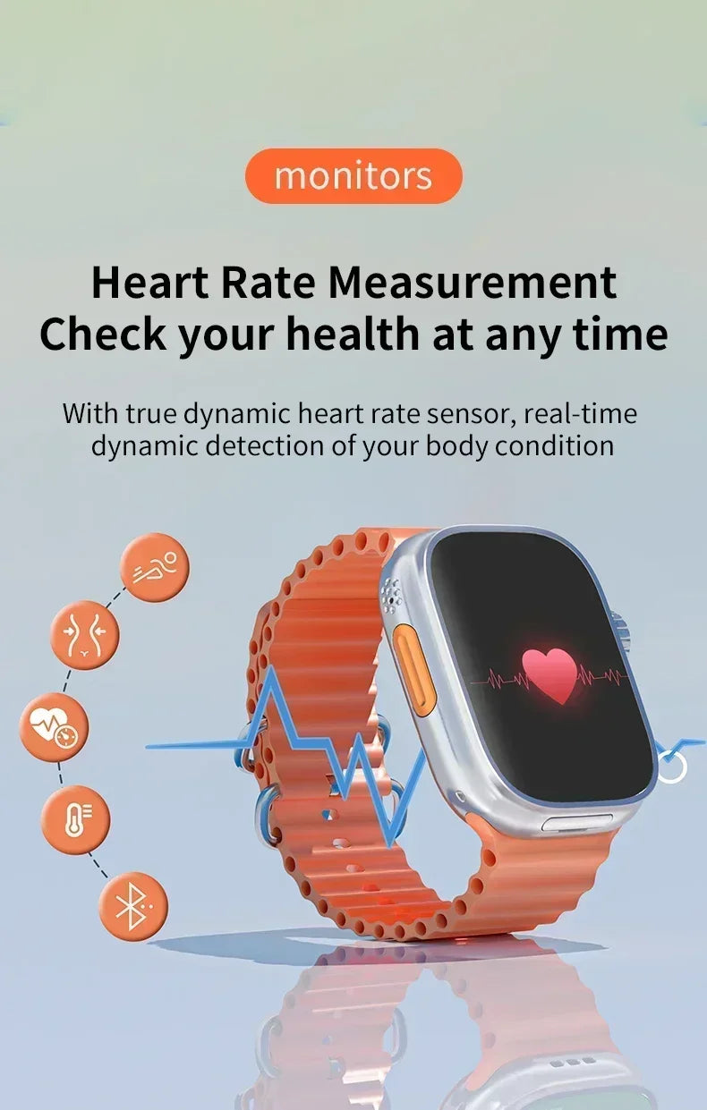 2025 New smartwatch DW99 2.2-inch HD screen app Download Bluetooth Call GPS Sports Sleep Tracking Men's smartwatch