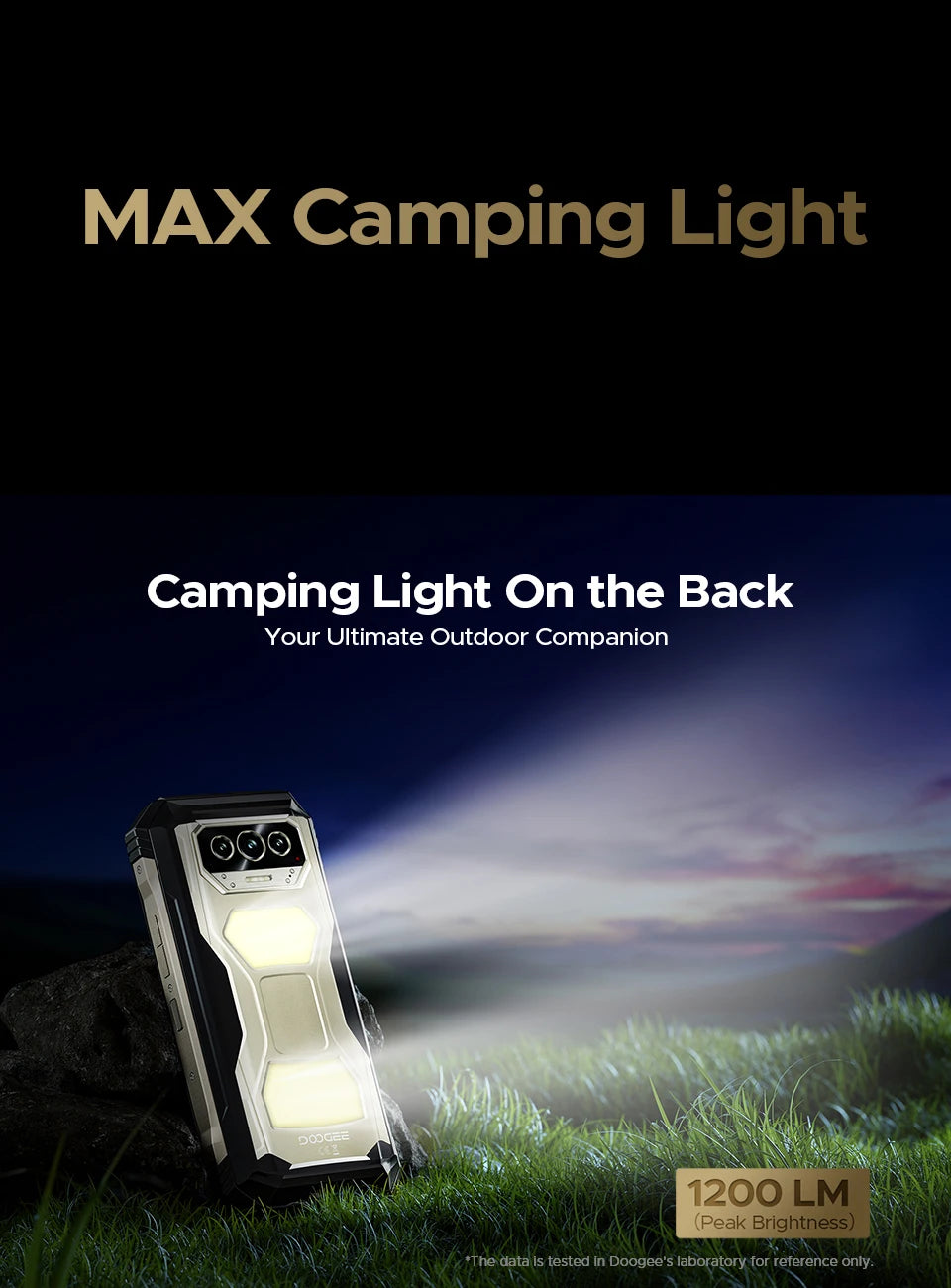 Global Version DOOGEE V Max S 5G Rugged Phone 24GB(8+16) 256GB 6.58" 120Hz 22000mAh Battery 108MP Camera Dual Camping Lights