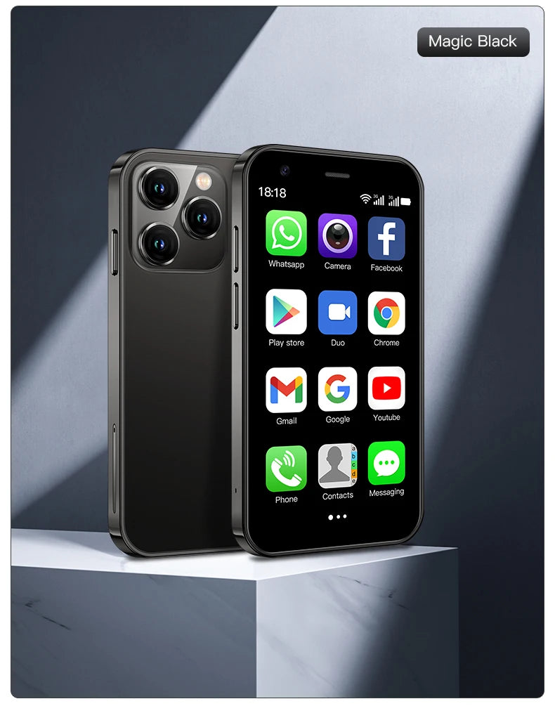 SERVO 15SE Small Smartphone 2 SIM WCDMA Android 8.1 RAM 2GB ROM 16GB GPS WIFI 3.0" Screen Mini Portable Mobile Phone Cheap Price