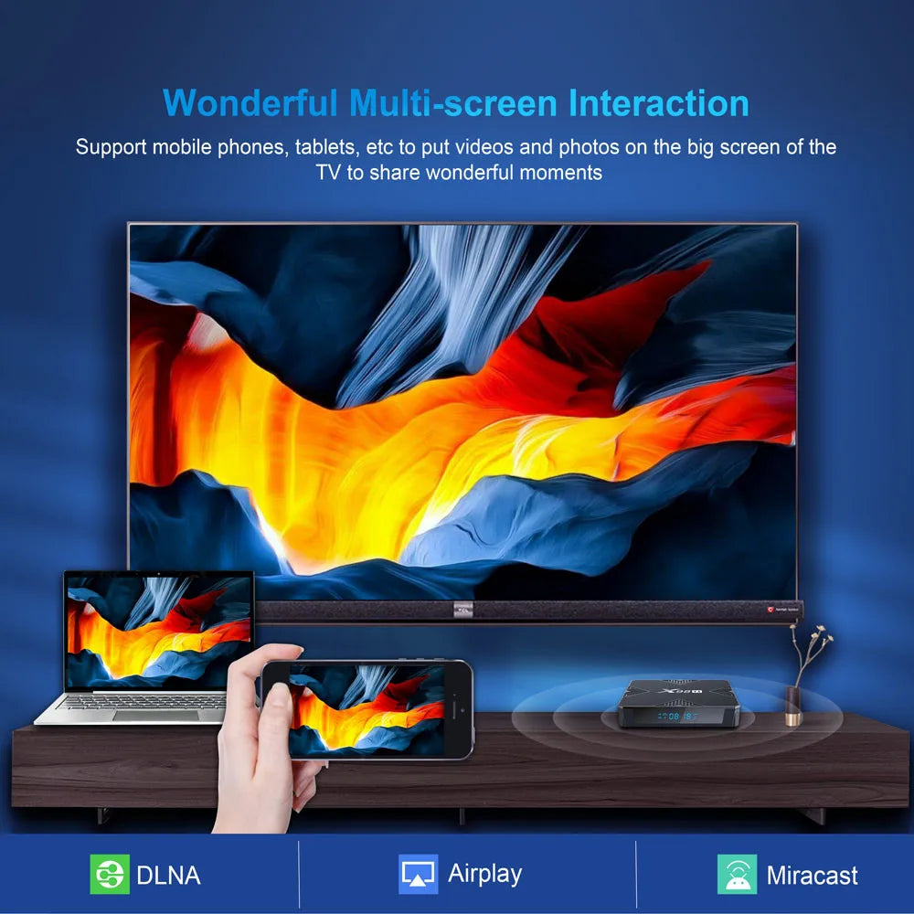 X98H Smart TV BOX Android 12 Allwinner H618 Wifi 6 BT5.0 4K 4G32G Media Player 2.4G 5G Wifi Set Top Box 2G16G PK X96Q