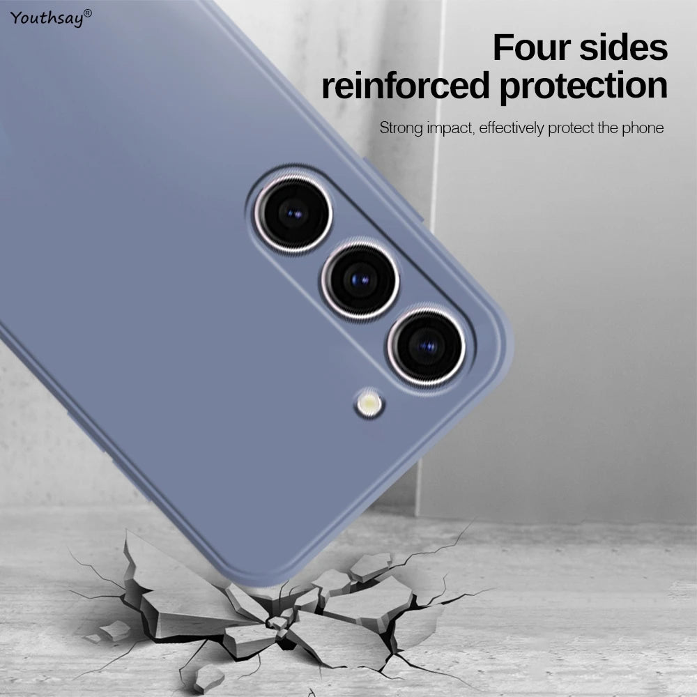 For Samsung Galaxy A36 Case Cover Samsung Galaxy A36 A06 A16 A15 A35 Funda Coque Soft Original Liquid Silicone Case Samsung A36