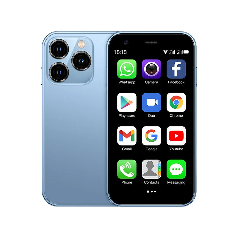 SERVO 15SE Small Smartphone 2 SIM WCDMA Android 8.1 RAM 2GB ROM 16GB GPS WIFI 3.0" Screen Mini Portable Mobile Phone Cheap Price