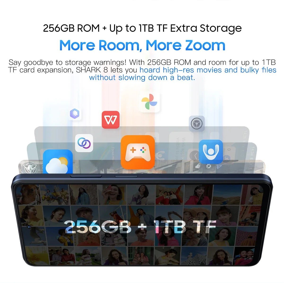 Blackview SHARK 8 Machine Android 13 8GB 128GB/256GB G99 6.78'' 120Hz 2.4K Display 64MP Camera