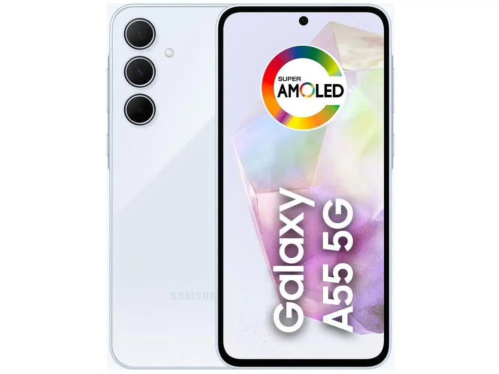 Smartphone Samsung Galaxy A55 128GB Light Blue 5G 8GB RAM 6,6 "Camera. Triple + Selfie 32MP Dual Chip