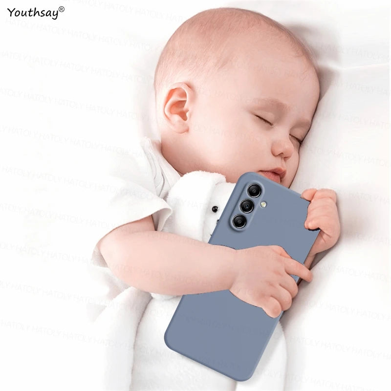For Samsung Galaxy A36 Case Cover Samsung Galaxy A36 A06 A16 A15 A35 Funda Coque Soft Original Liquid Silicone Case Samsung A36