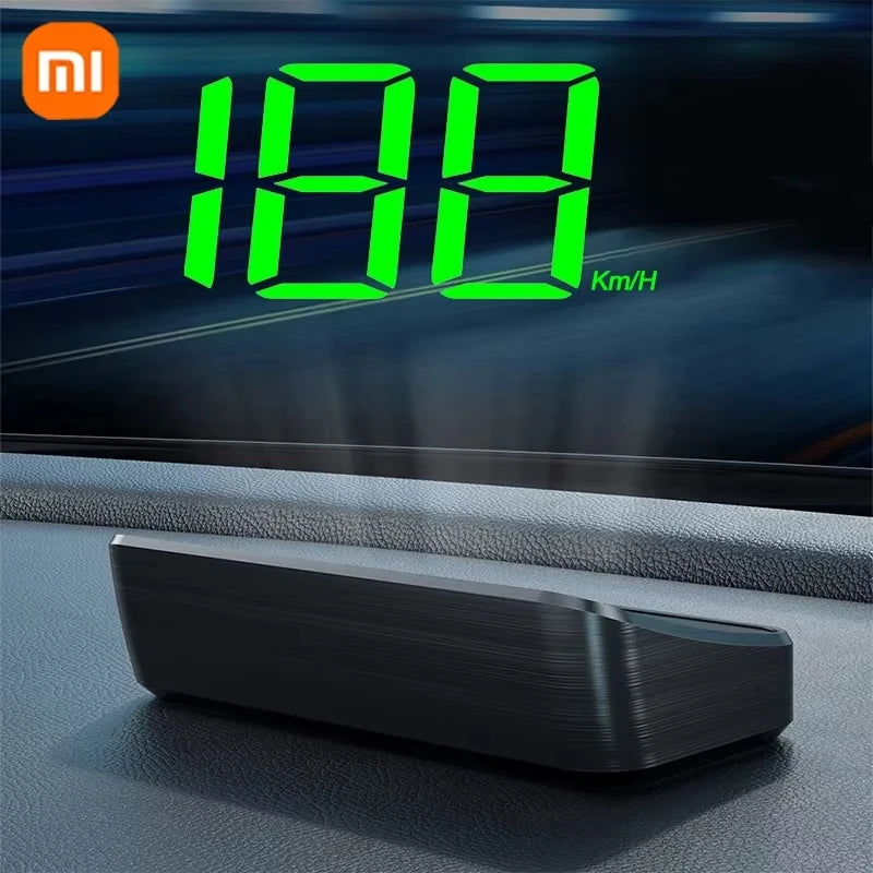 Xiaomi New Car Speedometer HUD Head Up Display Digital Speed Mete GPS Compass Multifunctional Automatic Car Windshield Projector