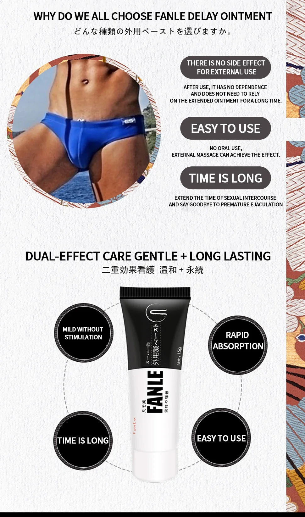 Delay Spray for Men Penis Enlargement gel 60 Minutes Ejaculation Prolong Male Enhancer Dick Enhancement Cream Adult Tools