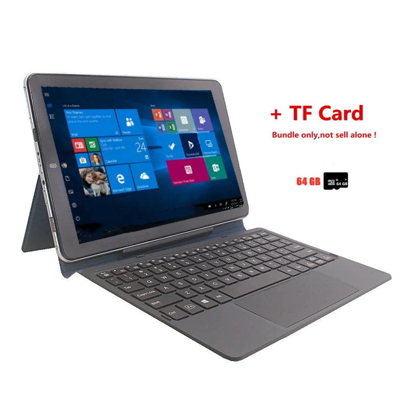 2 In1 Mini PC Tablet PC 10.1'' W102 WINDOWS 10 Z8350 Quad Core WIFI Dual Camera 1280 x 800 IPS Screen HDMI-Compatible