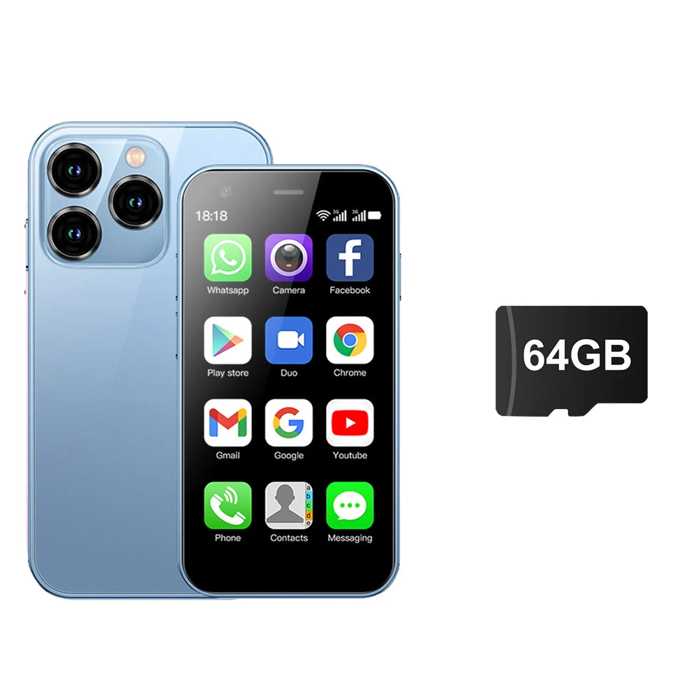 SERVO 15SE Small Smartphone 2 SIM WCDMA Android 8.1 RAM 2GB ROM 16GB GPS WIFI 3.0" Screen Mini Portable Mobile Phone Cheap Price