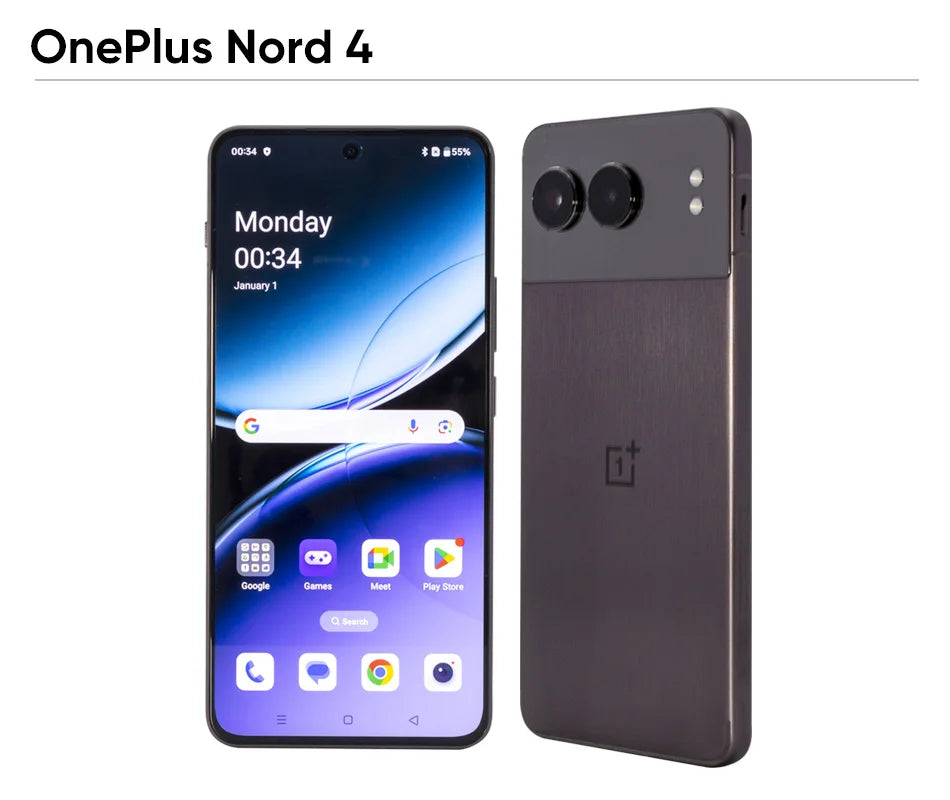 5G OnePlus Nord 4 Smartphone 100W Fast Charging Snapdragon 7 Gen 3 6.74'' 120Hz OLED Display 50MP Camera NFC Global Version