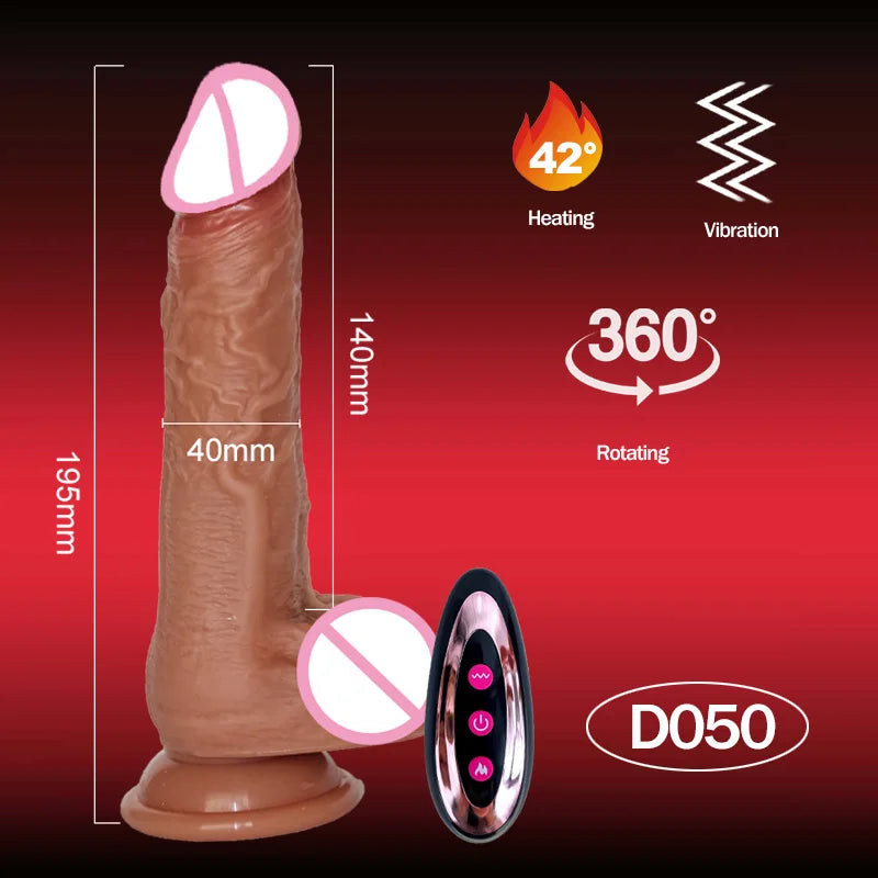 Realistic Dildo Vibrator Big Penis Penetration Anal Adult Sex Toys For Anal Vibration Heating Dick Dildos For Women Masturbation
