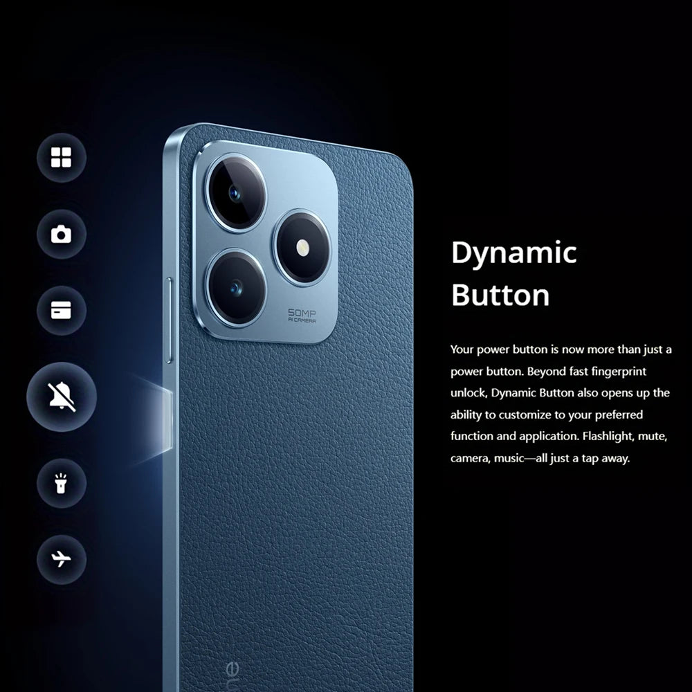realme C63 8+256GB 6,75'' 90Hz Eye Comfort Display 50MP AI Camera 5000mAh Battery 45W Fast Charge