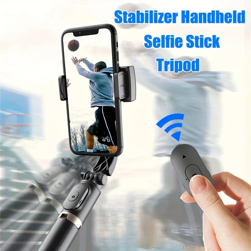 Handheld stabilizer, wireless selfie stick, anti shake pan, tripod, lazy phone holder, desktop