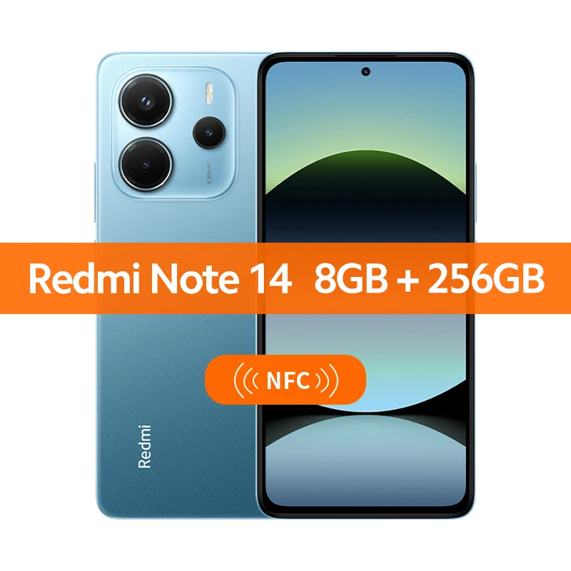 【World Premiere】Global Version Xiaomi Redmi Note 14 MediaTek Helio G99-Ultra 108MP AI Camera 6.67" AMOLED 120Hz Display 5500mAh