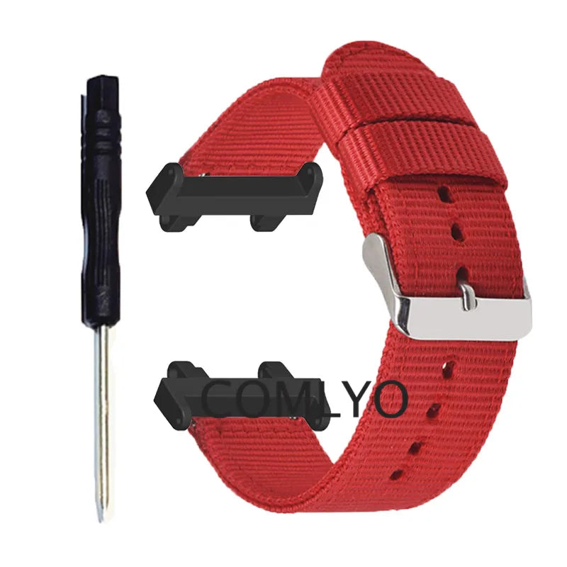For Amazfit Active EDGE Strap Smart Watch Nylon Canvas Sports Bracelet Women men Screen Protector Accessories
