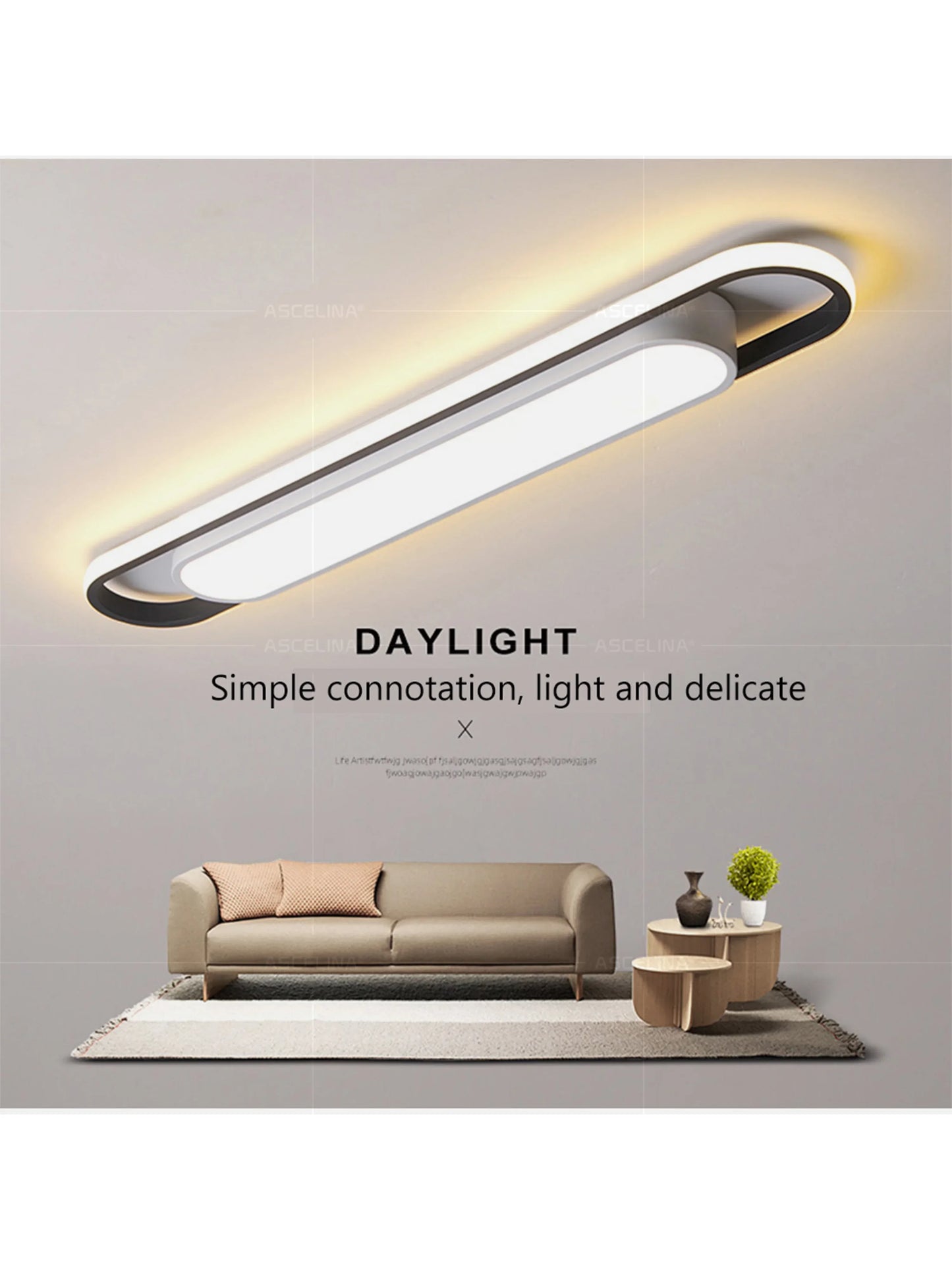 LED Modern Ceiling Light Oval Black Corridor 40/60/80CM Lamp For Bedroom Gallery Porch Living Room Hotel Indoor Lighting Fixture