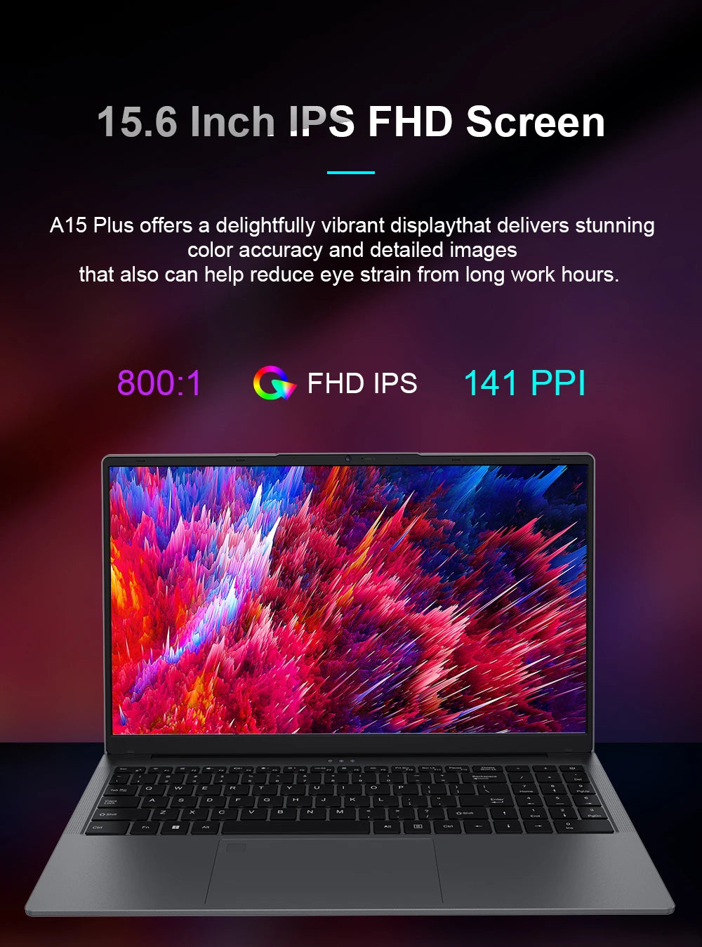 Ninkear A15 PLUS Laptop 15.6" IPS FHD AMD Ryzen 7 5825U Notebook 32G DDR4 3200Mhz+1TB PCI-E 57Wh Battery Windows 11 PRO Computer