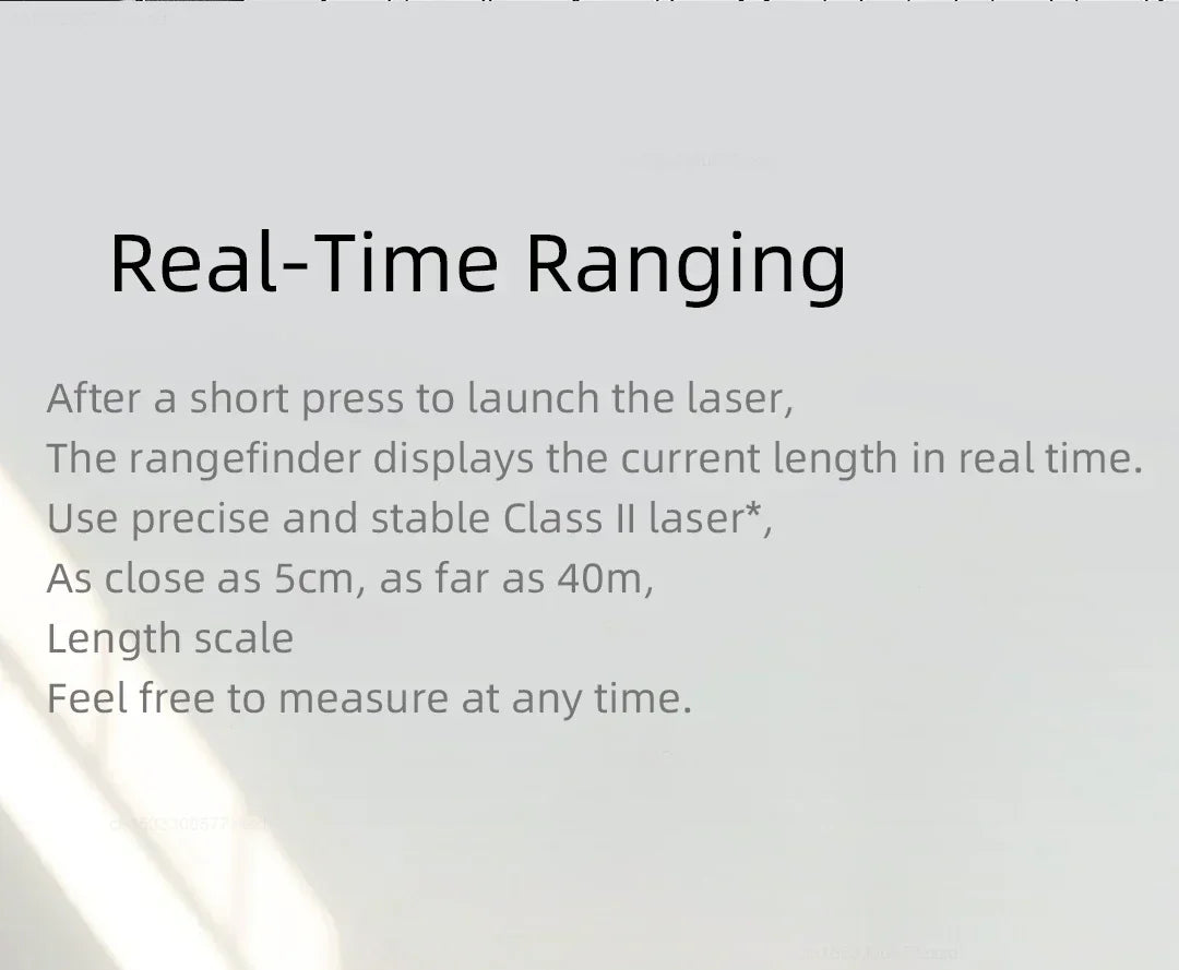 Xiaomi Mijia Smart Laser Range Finder Tape Measure Work with Mi Home APP Indoor Rangefinder Distance Meter Digital Device Tools
