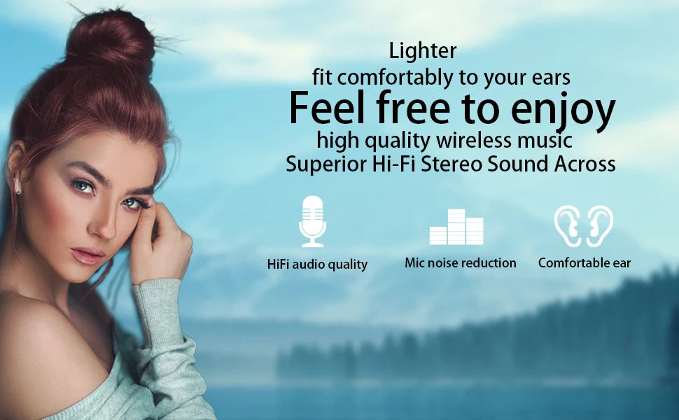 Original Wireless bluetooth headphone noise canceling earphone HIFI stereo headset earbuds bluetooth for xiaomi lenovo air pods