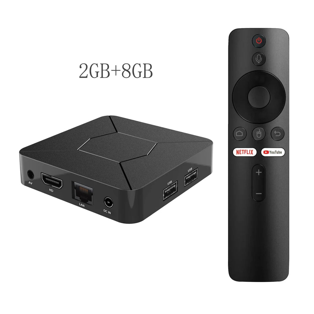 2024 Hot Smart 4K HDR TVBox Allwinner H313 2.4G/5G WIFI Bluetooth Google Voice Assistant 2G8G 100M Android 10.0 Media Player BOX