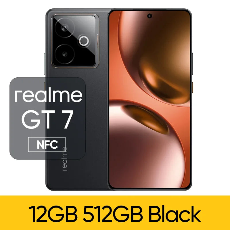 Origianl Official Rom Realme GT 7 Unlocked Simcard Region Network Dimensity 9400+ 6.8" 144Hz OLED 7200mAh 100W Ultracharge 50MP