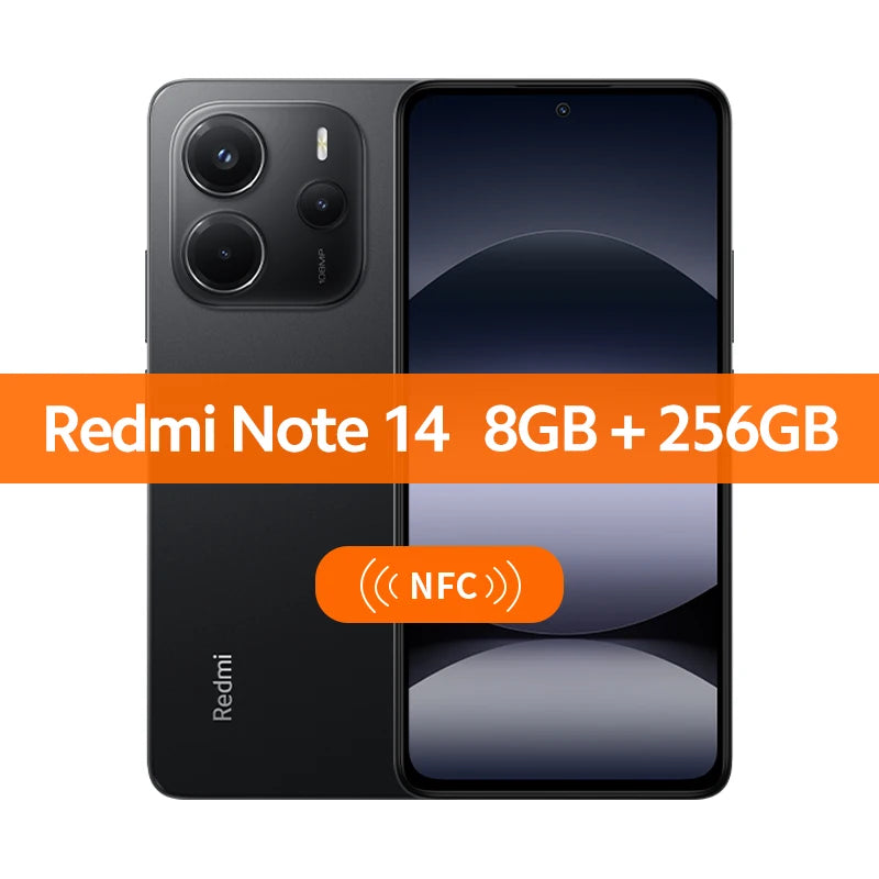 【World Premiere】Global Version Xiaomi Redmi Note 14 MediaTek Helio G99-Ultra 108MP AI Camera 6.67" AMOLED 120Hz Display 5500mAh