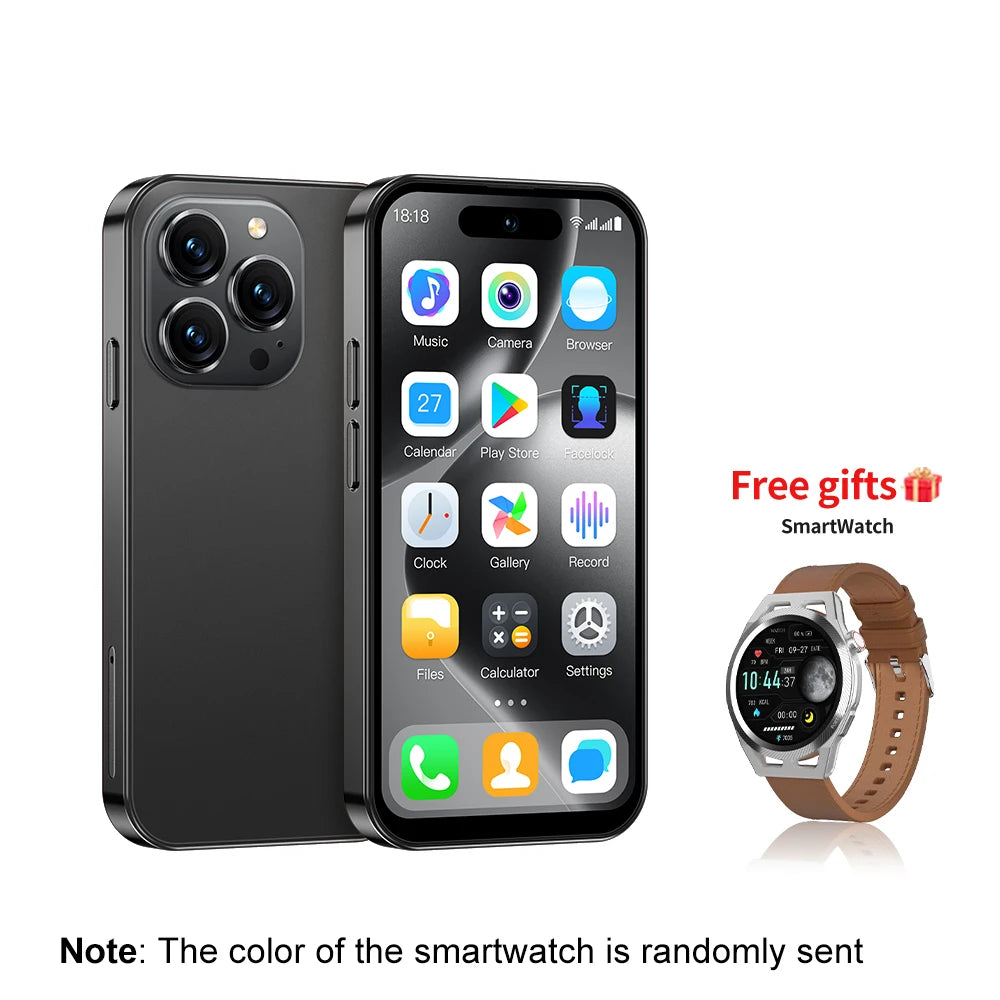 SERVO S16 Mini 4.0" Display Smartphone Android 10.0 3G WCDMA Dual SIM Standby 2GB+16GB Play Store WiFi Cute Cellphone Free Gifts