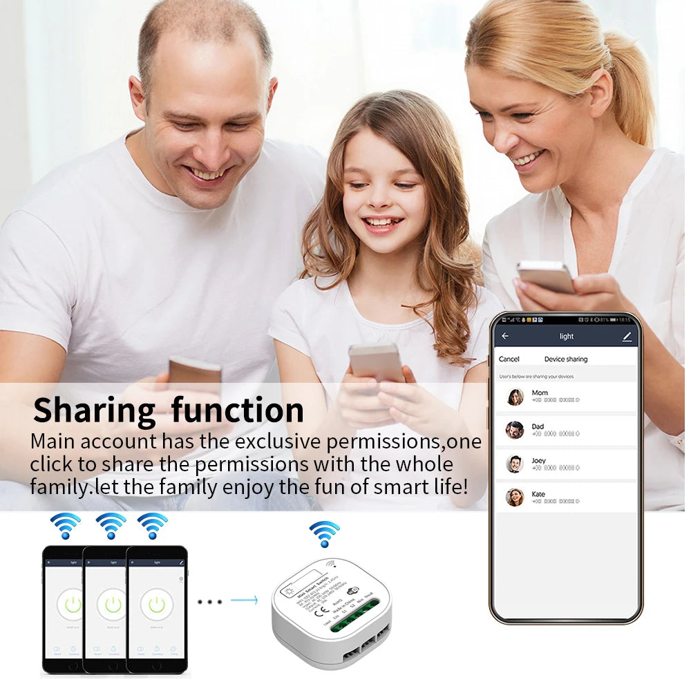 Tuya Smart Switch No Battery Required Push Button Panel Light Switches WiFi Wireless Remote Timing Relay Aleax Wall Switch