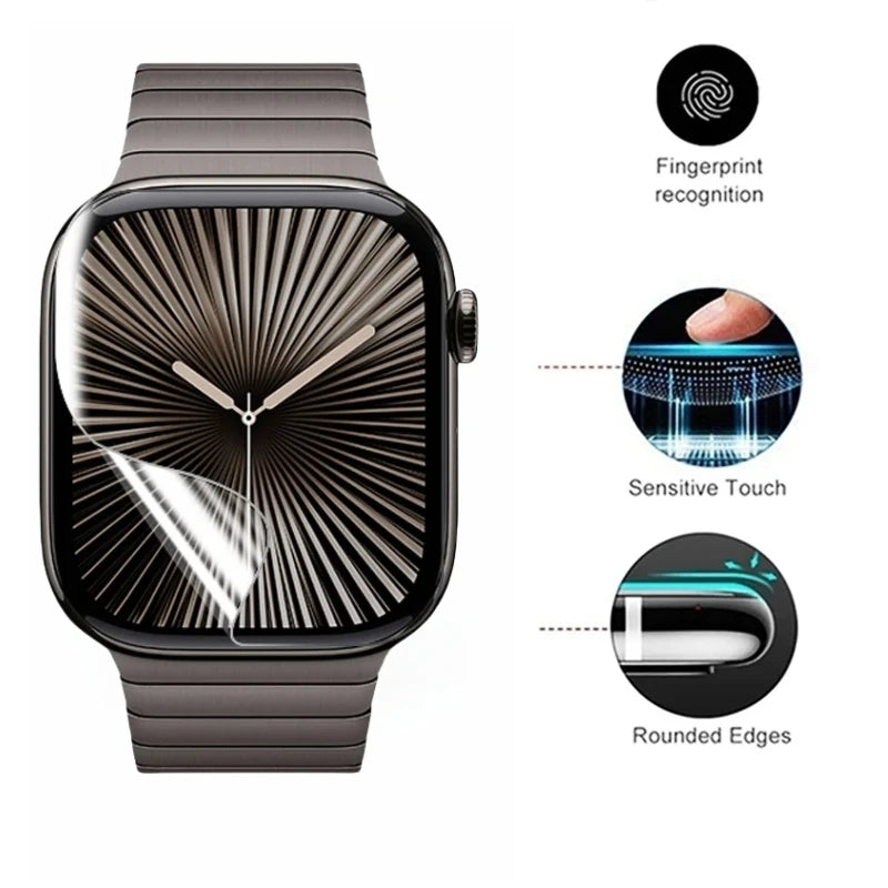1-5PCS Curved Screen Protector For Apple Watch Series 10 46MM 42MM S9 S8 Waterproof Soft Film For iWatch Ultra 2/1 Hydrogel Film