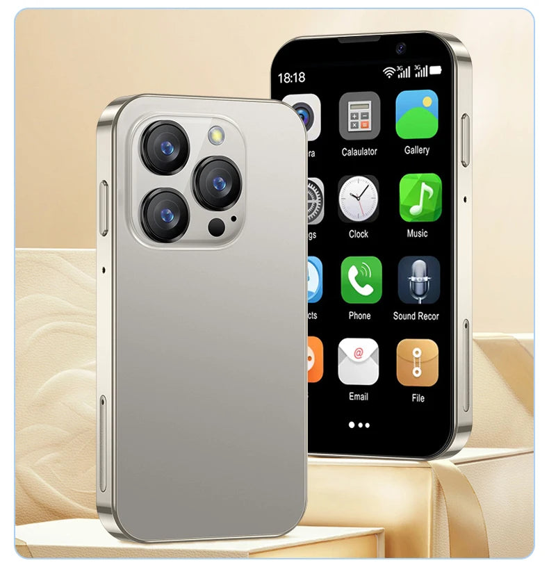 NEW SERVO 16SE Mini 3G Cute Smart Phone Android System 2 SIM Cards 3.0 inch Display Facial Unlock 2GB 16GB Small Card Smartphone